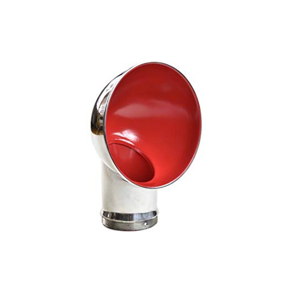 Marine City Round Red Stainless-Steel Cowl Vent