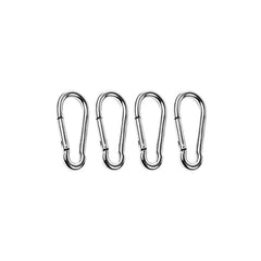 Marine City 316 Stainless-Steel 2 Inches Carabiner/Clip Snap Hook for Climbing, Fishing, Hiking (4 Pcs)