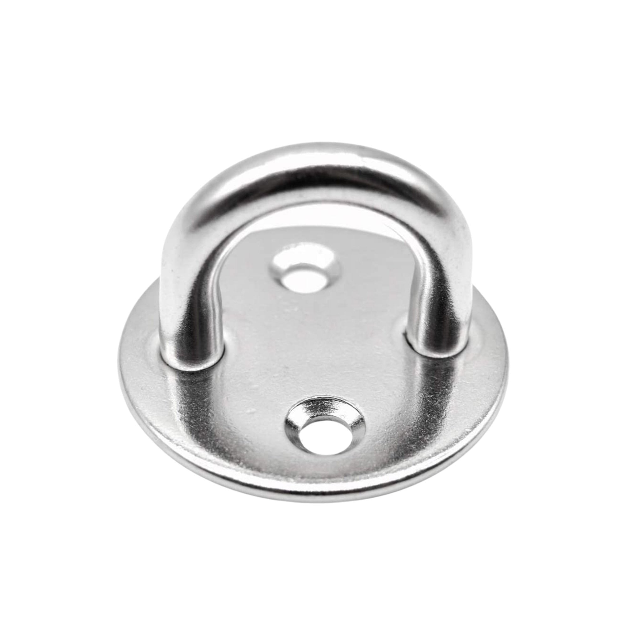Marine City Marine Stainless-Steel Thick Ring Round Sail Shade Pad Eye Plate Boat Rigging (M)