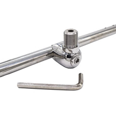 Marine City 316 Stainless Steel Antenna Ratchet Rail Mount with Mount W/Hole for Standard 1