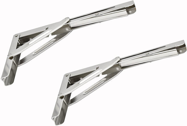 Marine City Boat Stainless Steel Great Table Bracket-Long Release Arm, L:12 Inches,Max Load 550LBS