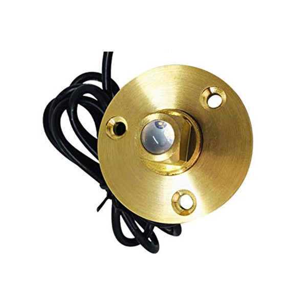 Marine City Under Water Green LED Light Waterproof Brass Drain Plug with Base Bronze Screw Drain Plug 1 Inch Hole Fishing Under Water Used for Marine Boat Yacht & Pool Lights