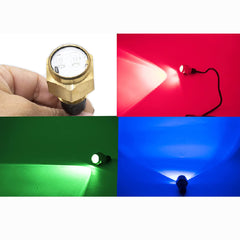 Marine CIty Brass Drain Plug Underwater LED Light for Boat(Provide 3 Color Options:Blue,Red,Green)