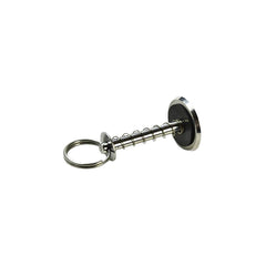 Marine City Stainless-Steel Hatch Cover Pull Handle with Spring Hidden Pin Button for Fishing Boat Yacht Dia.:1/4”, L:2”
