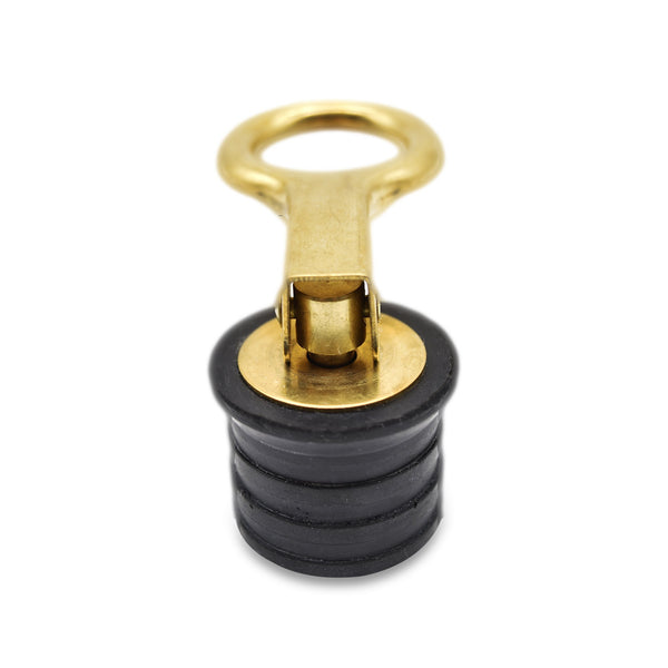 MARINE CITY Brass Snap Handle 1-1/4" Drain Plug for Boat