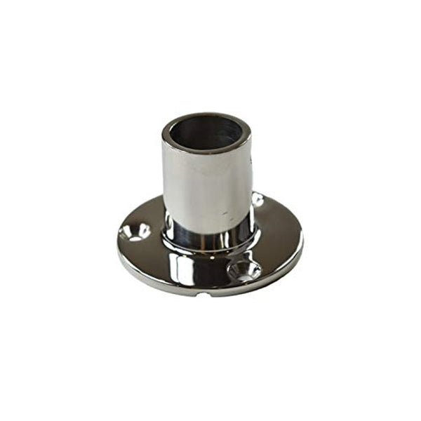 Marine City Heavy Duty 316 Stainless Steel Marine Grade Casting Boat Hand Railing Fittings 7/8 inch Round Base 90 Degree Tube Base