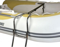 MARINE CITY Escalera plegable de 3 escalones de acero inoxidable de grado 304 con cuerda para marines – Barcos – Yates – Accesorios (paquete de 1)