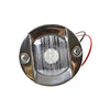 Flush Mount Caution White Round Stainless Waterproof 3”  LED (12V 18W)