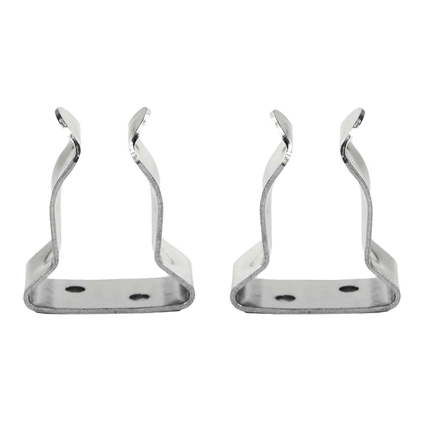 Marine City a Pair Stainless Steel General Purpose Storage Clips/Hook Spring Clamp Holders (5/8 inches to 1 inches)