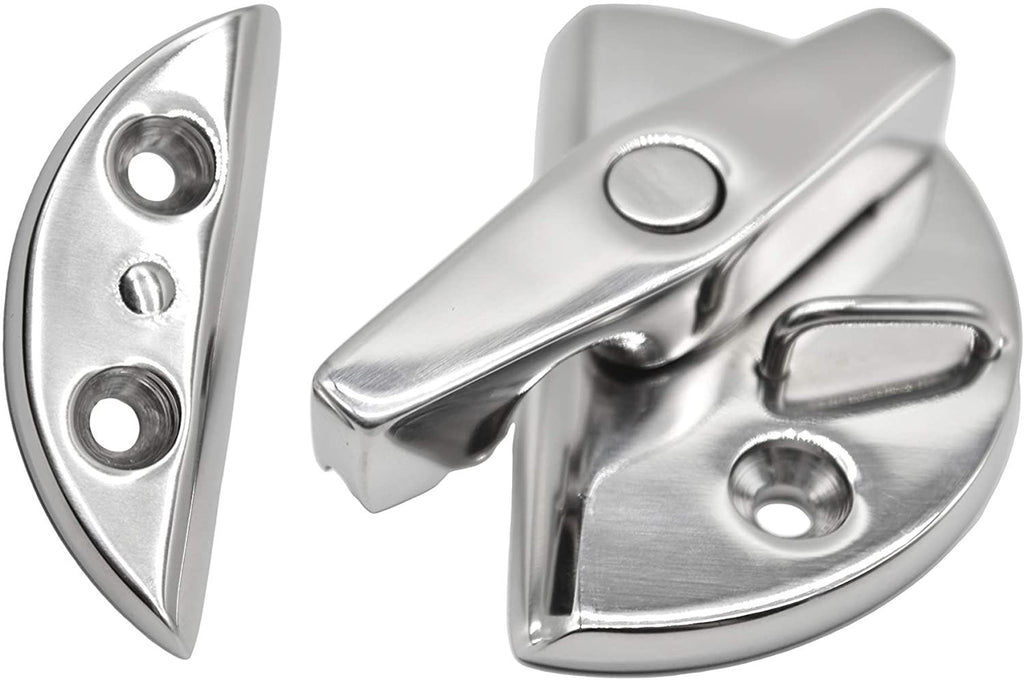 Marine City 316 Stainless-Steel Cabin Hook and Eye Latch/Catch 3”
