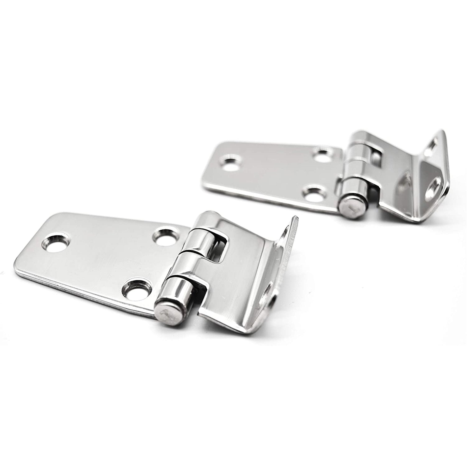 Marine City Stainless Steel Offset Short Side 2-5/8" x 1-7/16" Hinges for Marine Yacht (2 Per Pack)