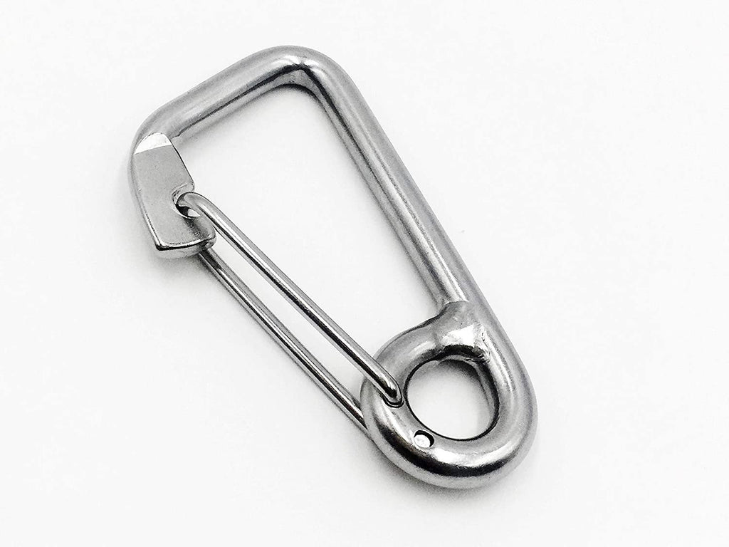 Marine City 316 Stainless Steel Carabiner Spring Snap Hook Boat (A