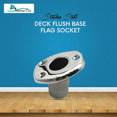 Marine City 316 Stainless Steel Deck Flush Base Flag Socket for Boat (Fit for 1 Inches Pole)  MC14851020