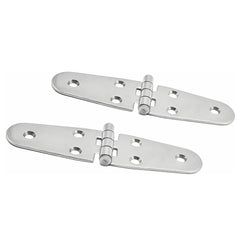 Marine City Stainless-Steel 5-5/8 inches ×1.5 inches Round Side Door Strap Hinge (2 Per Pack)