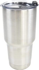 Marine City Sliver Stainless-Steel Double-wall Vacuum Insulated Tumbler/Mug - 30 oz. Keep Cold 24hrs&Hot 6hrs