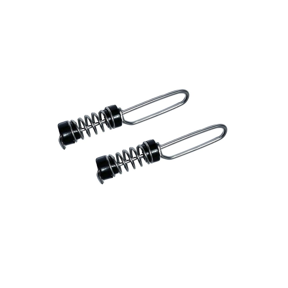 Marine City One Pair of Stainless Steel Deluxe Antenna Flag Clips (Clamp Flag Halyard)