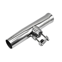 Marine City Boat Stainless-Steel Clamp-on Fishing Rod Holder for Rail 1 inches to 1-1/2 inches Dia. (Medium)